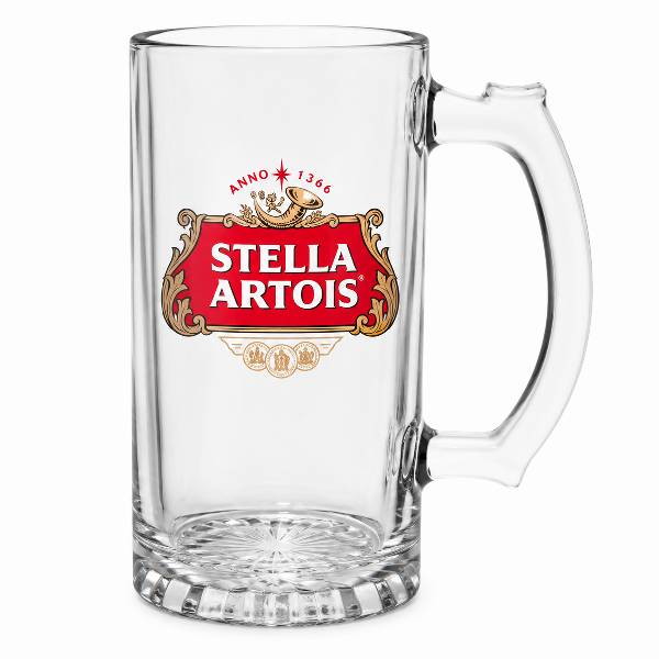 Caneca de chopp de vidro
