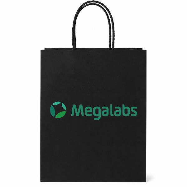 Sacola De Papel Personalizada Logo Metalizada