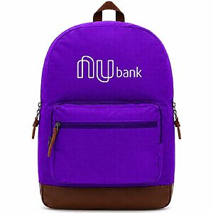 Mochila Roxa e Personalizada