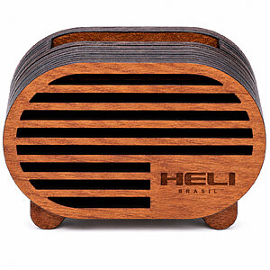 Caixa Acústica Amplificadora Para Celular Eco-Retro