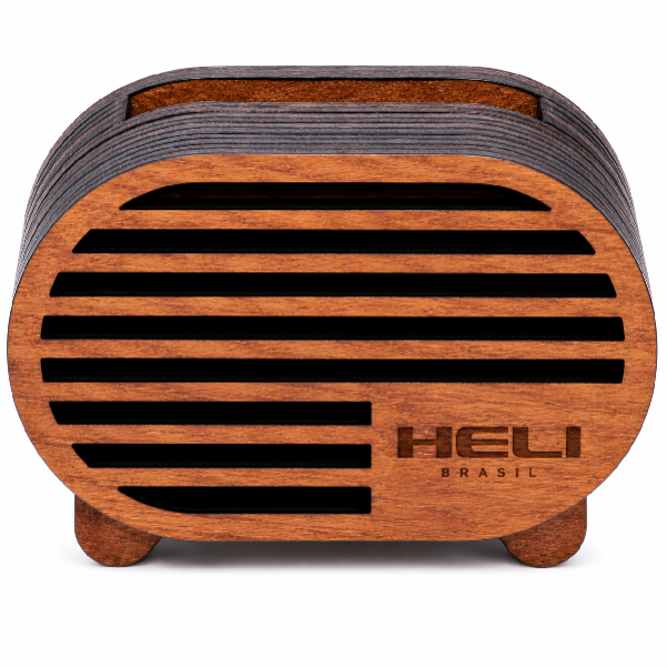 Caixa Acústica Amplificadora Para Celular Eco-Retro