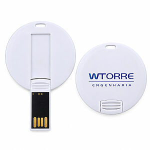 Pen drive 8gb redondo para brindes