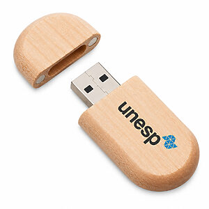 Pen Drive Bambu Arredondado