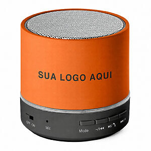 Caixa de Som Personalizada Laranja