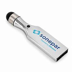 Pen drive 8gb com ponteira touch personalizado