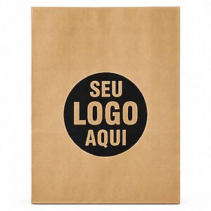 Sacola De Papel Personalizada Kit Loja 100 unidades Brindes
