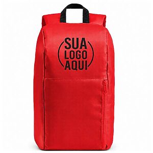Mochila Vermelha e Personalizada