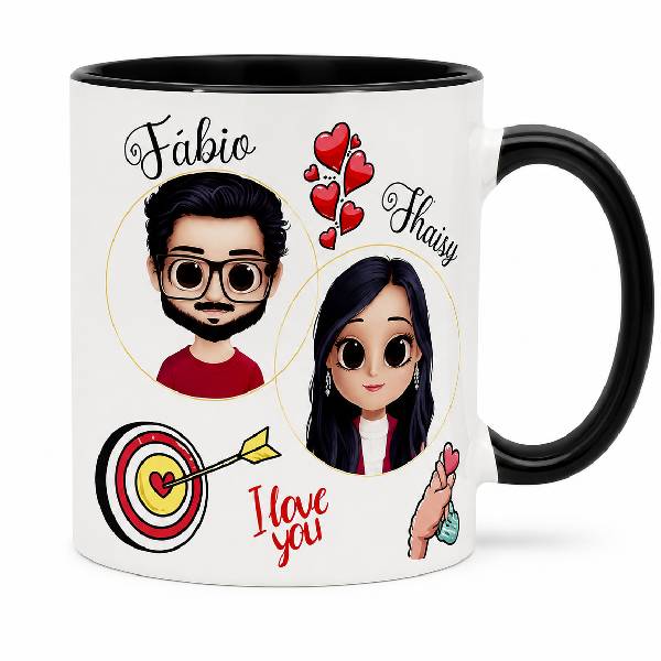 Caneca Personalizada com Foto Dia dos Namorados