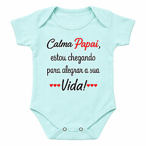 Body Baby Branco Personalizado Mimo Surpresa Para O Papai