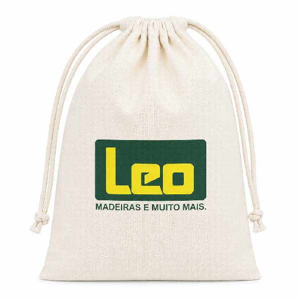 Saquinho de Algodão Cru Personalizado