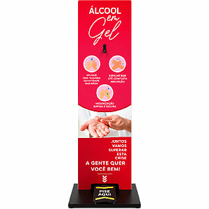 Totem Display Suporte Álcool Gel Personalizado