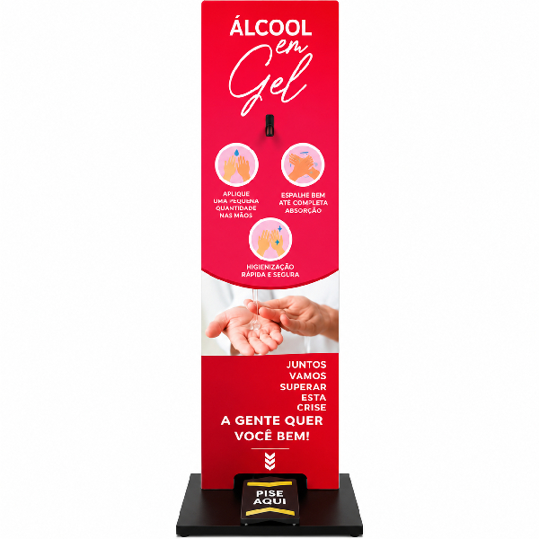 Totem Display Suporte Álcool Gel Personalizado