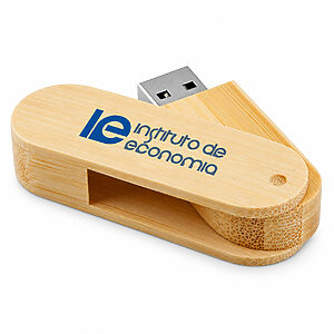 Pen Drive Bambu Giratório