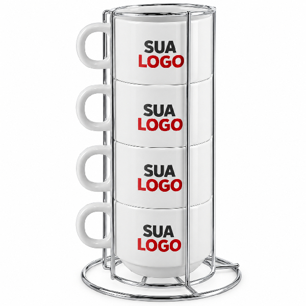 Torre Xícara de Cerâmica Com Sua Logo