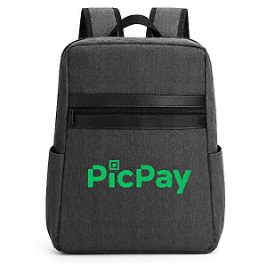 Mochila personalizada e brinde