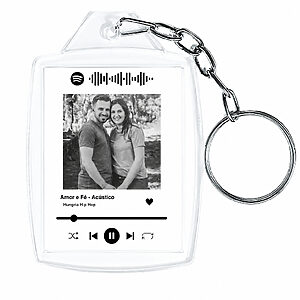 Chaveiro acrílico personalizado spotify