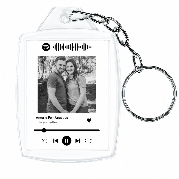 Chaveiro acrílico personalizado spotify