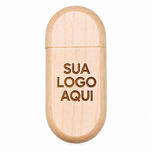 Pen Drive Bambu Giro Oval