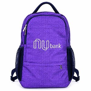 Mochila Personalizada Logo Roxo