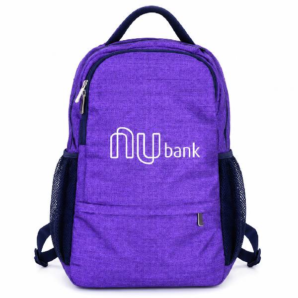 Mochila Personalizada Logo Roxo
