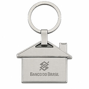 Chaveiro casa de metal promocional
