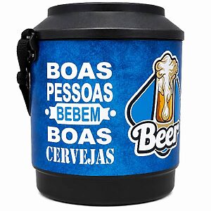 Cooler Térmico Estampa Azul Beer 30 Litros com Alça