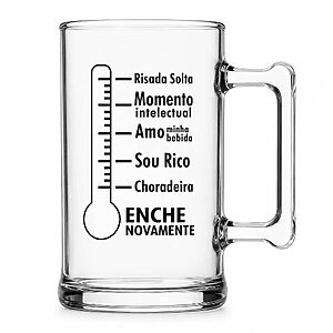Caneca de chopp personalizada acrílico