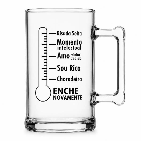 Caneca de chopp personalizada acrílico