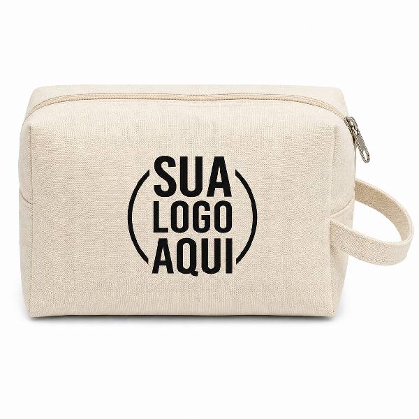 Necessaire De Algodão Reta Crua