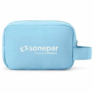 Brinde Necessaire Personalizada Azul Claro