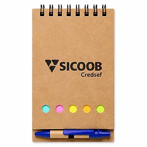 Kit bloco e caneta personalizado
