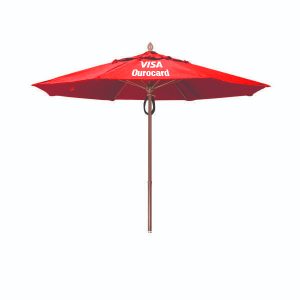 Ombrelone Vermelho Personalizado