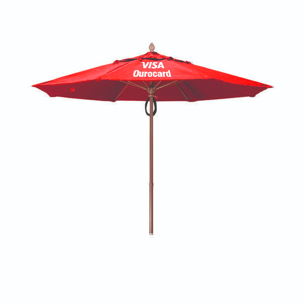 Ombrelone Vermelho Personalizado