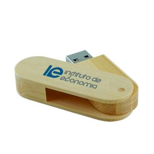 Pen Drive Bambu Giratório