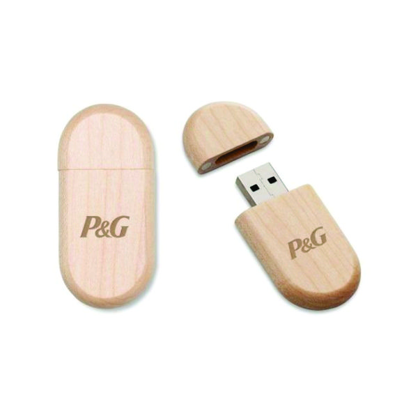 Pen Drive Bambu Oval