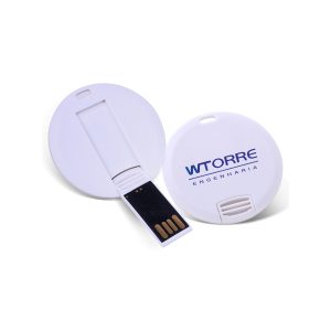 Pen drive 8gb redondo para brindes
