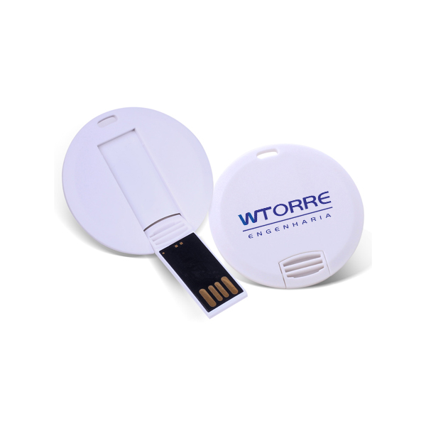 Pen drive 8gb redondo para brindes