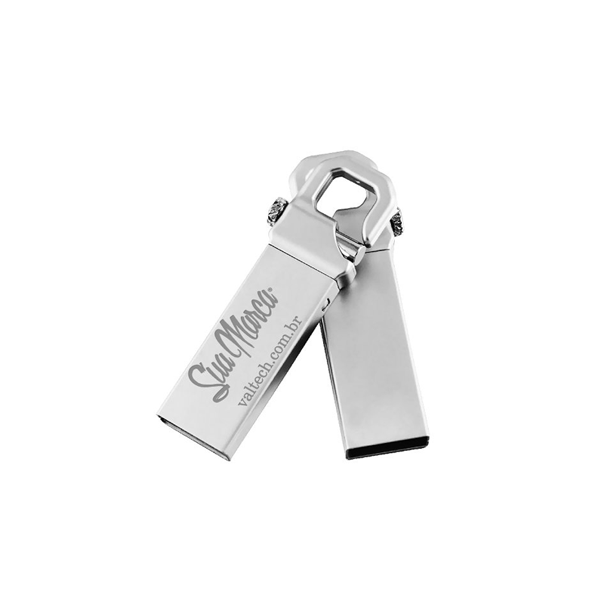 Pen drive promocional mosquetão