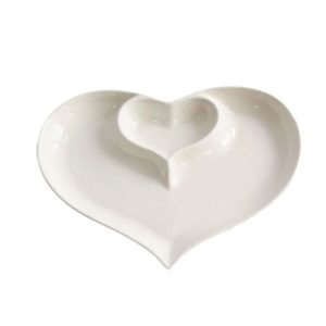 Petisqueira Coração de Porcelana