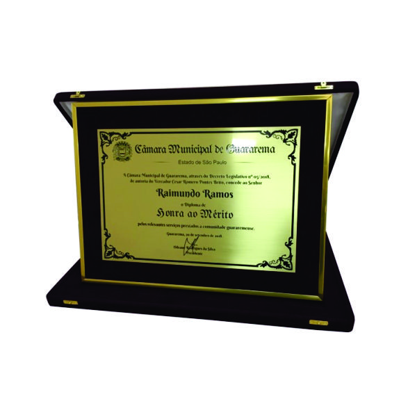 Placas de homenagem personalizadas