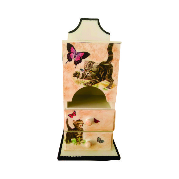 Porta Absorvente de Gatinhos em MDF – Encanto e Personalização