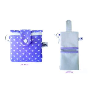 Porta Absorvente Tecido de Bolsa