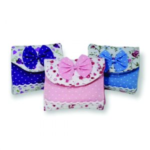 Porta Absorvente de Tecido Floral Personalizado