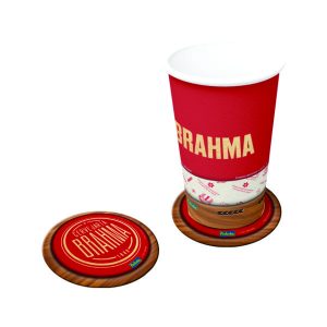 Bolacha porta copo personalizado