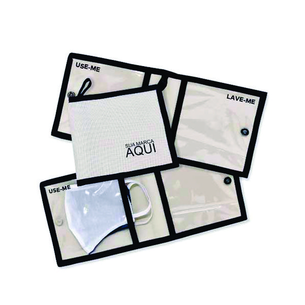 Porta máscara personalizada brinde