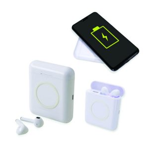 Power bank fone de ouvido personalizado