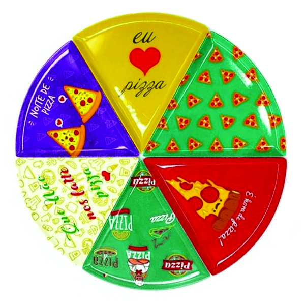Prato Formato de Pizza