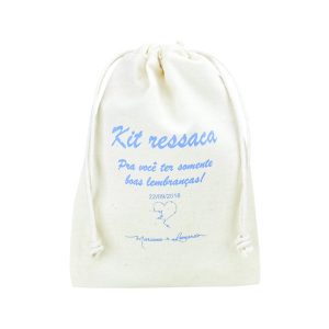 Saco De Algodão Cru Personalizado Kit