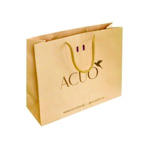 Sacola De Papel Com Alça De Cordão Personalizada