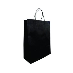 Sacola Papel Personalizada Preta 25x33x12